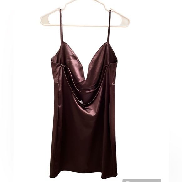 SOLD- NWT Sexy woman’s satin dress - Picture 2 of 3